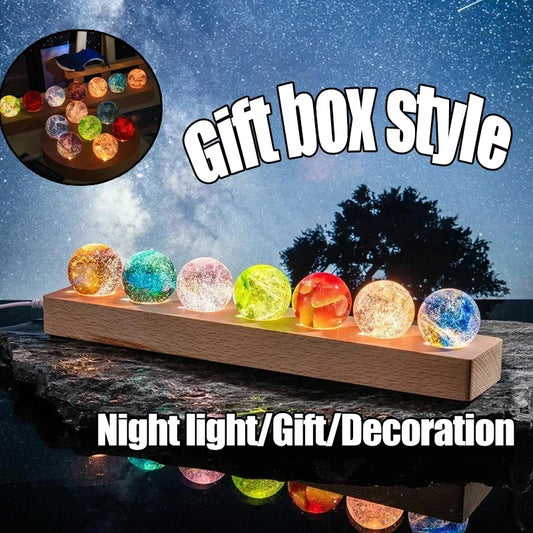 Fantasy Colorful Glass Star Ball
